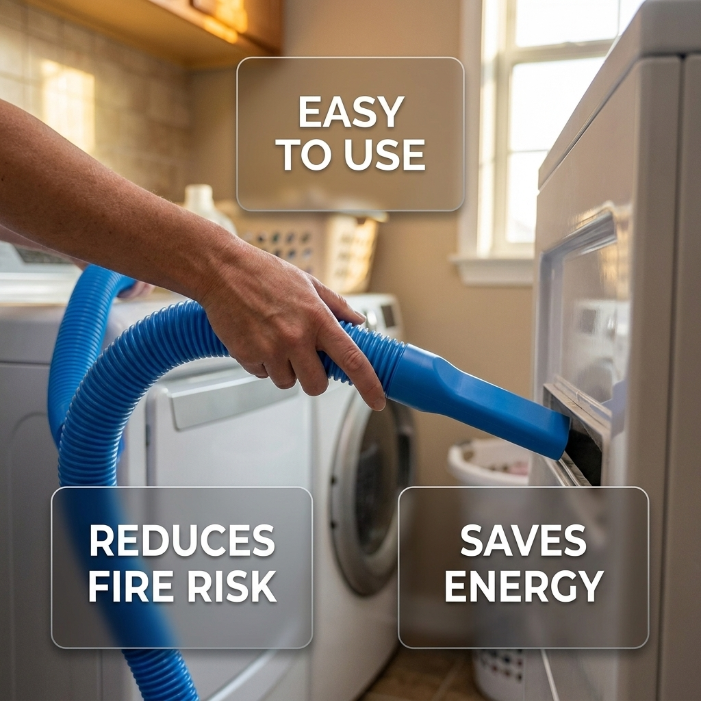 Universal Dryer Vent Vacuum Attachment