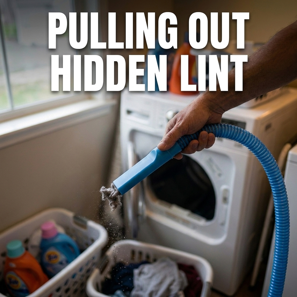 Universal Dryer Vent Vacuum Attachment