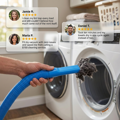 Universal Dryer Vent Vacuum Attachment